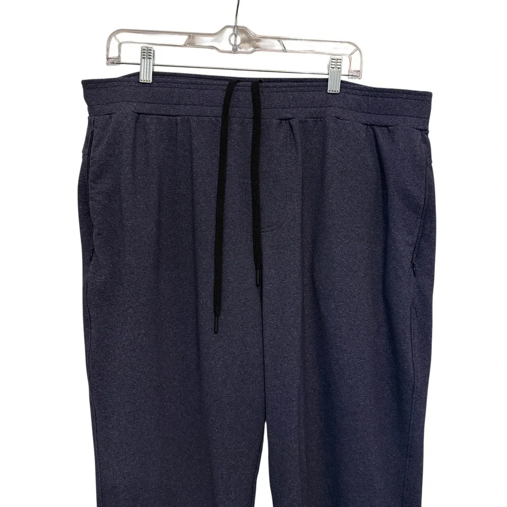 Public Rec Gamechanger Pant Mens Sz 40 Navy Blue Heather Tapered Athleisure Soft - Picture 9 of 15